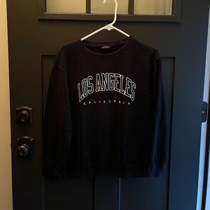 los angeles california black crewneck sweatshirt